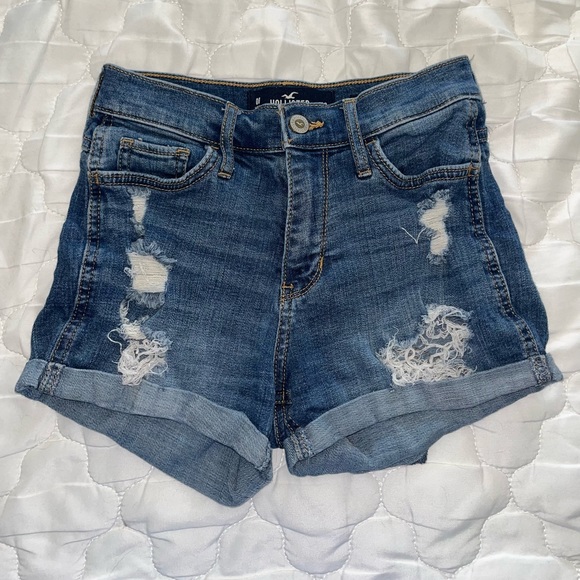 Ripped Denim Shorts - Picture 1 of 3